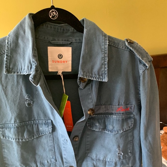 SUNDRY ARMY JACKET WITH HEART + STAR - Picture 8 of 8